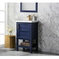 Bailey 20" Single Bathroom Vanity with Porcelain Top - Blue - Walmart.com