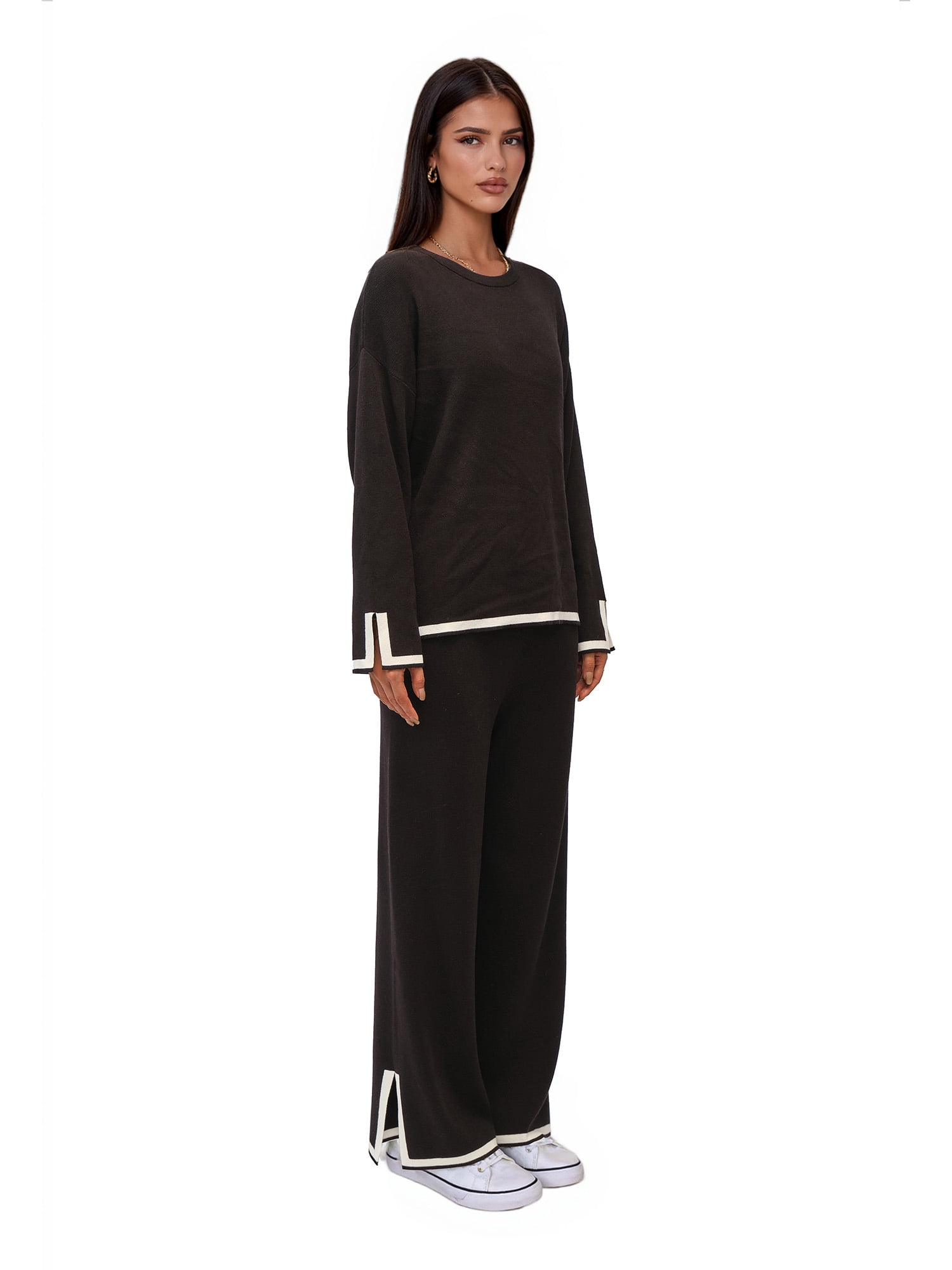 PRETTYGARDEN Women's Long Sleeve Pant Set, Sizes S-XXL