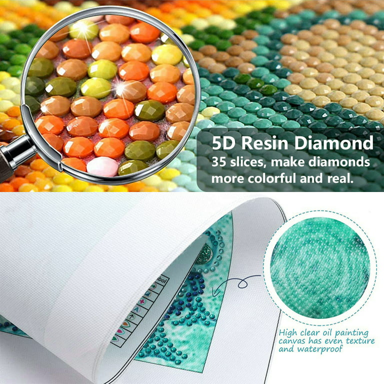 TISHIRON 5D Full Drill Diamond Art Painting Kits for Adults Kids