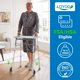 thumbnail image 2 of Andador Loyoda para personas mayores, ligero, compacto, plegable, con bandeja, altura ajustable, soporta hasta 169 kg, apto para FSA/HSA, color negro/azul (andador con bandeja), 2 of 5