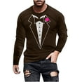 thumbnail image 2 of Blusas y camisas de manga larga y cuello redondo, camisetas casuales de moda para hombre, camisetas deportivas con estampado navideño, camisetas de manga larga, blusas de manga larga y cuello redondo,, 2 of 4