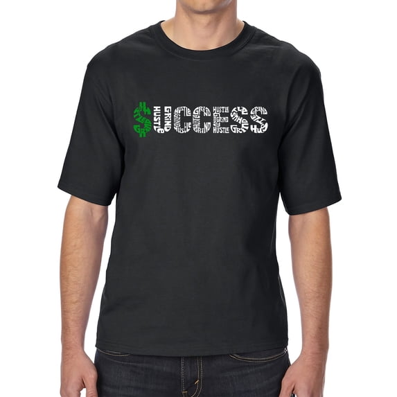 Men's Tall and Long Word Art T-shirt - Success