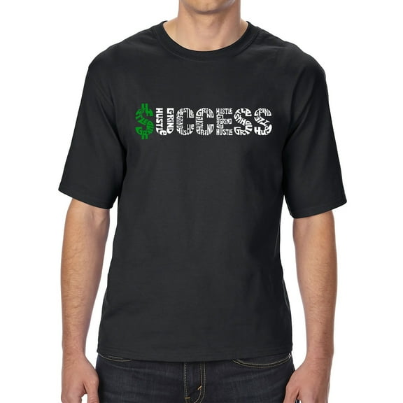 Men's Tall and Long Word Art T-shirt - Success