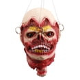 thumbnail image 1 of Hot Sale!Props Scary Hanging Severed Head Decorations Life-Size Bloody Corpse Head, 1 of 5