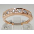 thumbnail image 3 of LBG 10k Rose Gold Cubic Zirconia Womens Eternity Ring - 4.75 - Sizes 4 to 12 Available, 3 of 4