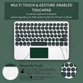 thumbnail image 4 of Wireless Keyboard Cover with Trackpad & Mouse for Lenovo Idea Tab Pro 12.7 Inch 2025,DarkGreen, 4 of 7