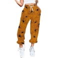 thumbnail image 5 of Women's High Waisted Sweatpants Printed Workout Active Joggers Pants Baggy Cinch Bottoms Trousers, 5 of 5