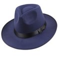 thumbnail image 2 of D-GROEE Men & Women Vintage Wide Brim Fedora Panama Hat Sun Visor Cap, 2 of 4