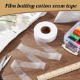 thumbnail image 4 of Non-woven Fabrics Hot Melt Adhesive Tape Fabric Fusing Tape Iron on Hem Tape White 25mm 50m/roll, 4 of 7