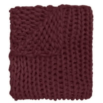 Donna Sharp Chunky Knitted Merlot Throw