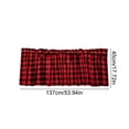 thumbnail image 3 of Window Valance for Kitchen or Living Room, Solid Color Polyester Curtain with Rod Pocket, Light Blocking, Cottage Style, 18 x 54 Inch, 3 of 6