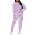 thumbnail image 1 of Conjunto de Pijama para Mujer Shendy Vendy Manga Larga Cuello Redondo con Estampado Transpirable, 1 of 4