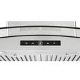 thumbnail image 3 of Ancona 30” Convertible Wall-Mounted Glass Canopy Range Hood in Stainless Steel, 3 of 6