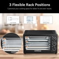 thumbnail image 3 of HOMEDAS® 38L/33.44QT Smart Multi-Function Countertop Oven,1600W XL Capacity Toaster Oven, 3-in-1 Countertop Oven with Bake/Toast/Broil Functions,Includes Baking Rack and Pan, Black, New, 3 of 5