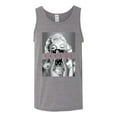 thumbnail image 2 of Wild Bobby, Marilyn Savage Bandana, Streetwear, Men Graphic Tank Top, Heather Grey, Small, 2 of 4