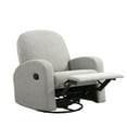 thumbnail image 4 of Relax-A-Lounger Pearson Modern Swivel Recliner, Light Gray Fabric, 4 of 13