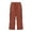 Brick Red, variant on lnmuld Solid Kids Drawstring Capri Pants with Side Pockets and Slit Cuff Beige,9-10 Years