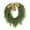 Green, variant on Artificial Christmas Wreath - Realistic Pine & Cedar Wreath with Velvet Ribbon and Rustic Bells, Holiday Garland for Front Door, Indoor Outdoor Home & Porch Decor