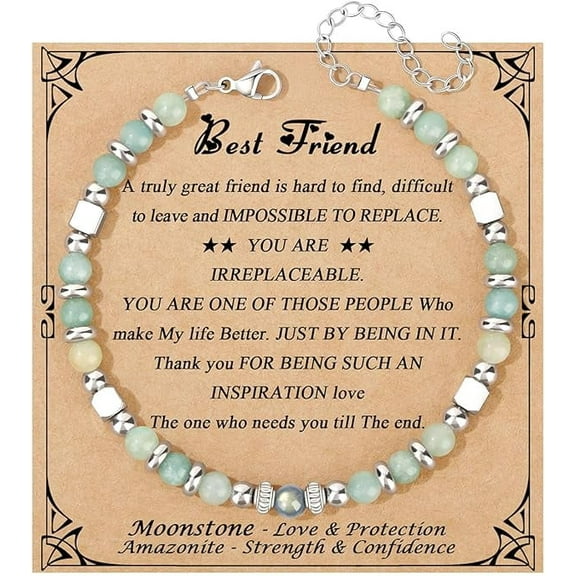 Annvchi Colorful Imperial Jasper Stainless Steel Beads Bracelets, Graduation Mothers Day Christmas Birthday Gifts for Her Women