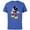 Royal Heather, variant on Disney Mickey Mouse Surprised - Short Sleeve Cotton T-Shirt for Adults - Customized-Black