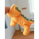 thumbnail image 3 of 1pc Pet Clothes For Winter Thick & Warm Hooded Jumpsuit Dinosaur Coat For Dogs & Cats, 3 of 5