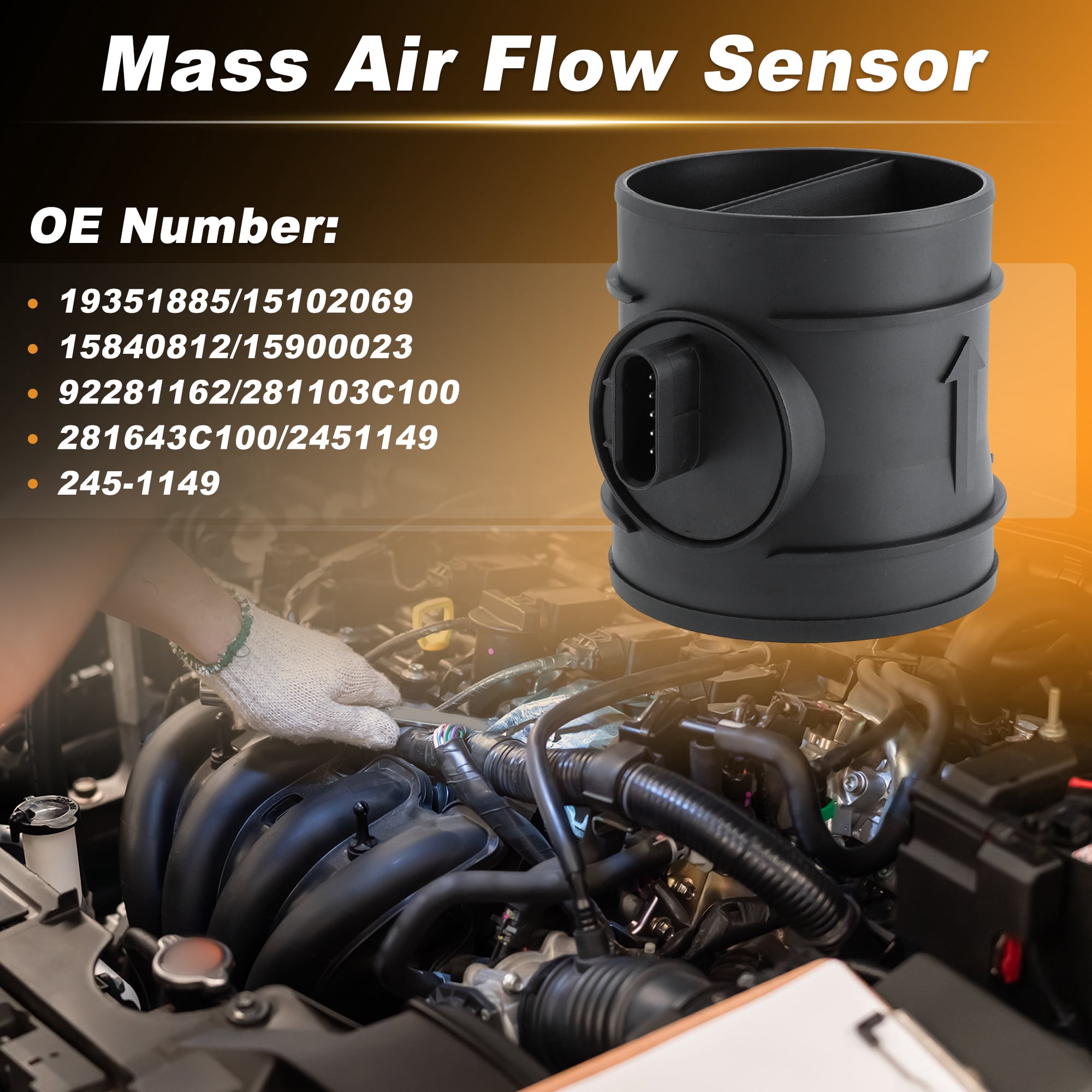 Unique Bargains Mass Air Flow Sensor Assembly for Chevrolet Vehicles