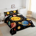 thumbnail image 3 of Manfei Cute Cartoon Planet Bedding Comforter Set,Kawaii Sun Twin Comforter Sets,Colorful Universe Galaxy Bedding Set For Boys Teens,Super Cozy Room Decor Reversible,2 Pieces, 3 of 8