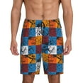 thumbnail image 3 of Lsque colorful plaid Dinosaur Mens Sleep Pajama Shorts,Short Pajama Pants, Cotton Ultra-Soft Knit-Medium, 3 of 9