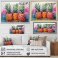 thumbnail image 4 of Designart "Dotted Pineapples in the Tropics II" Food & Beverage Floater Framed Canvas Art Print, 4 of 7