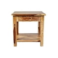 thumbnail image 3 of Sante Fe Solid Sheesham Wood End Table with Drawer, 3 of 7