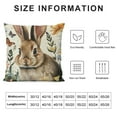 thumbnail image 5 of Qinduosi Easter Pillow Covers Inch Bunny Easter Eggs Throw Pillow Covers Spring Floral Rabbit Decorative Outdoor Pillowcases Cushion Covers for Sofa Bedroom Holiday Outdoor (Pack of, 5 of 5