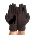 thumbnail image 2 of EQWLJWE Ladies Woolen Gloves Autumn And Winter Outdoor Warm Dog Bones Printing Gloves Gloves Holiday Clearance, 2 of 3