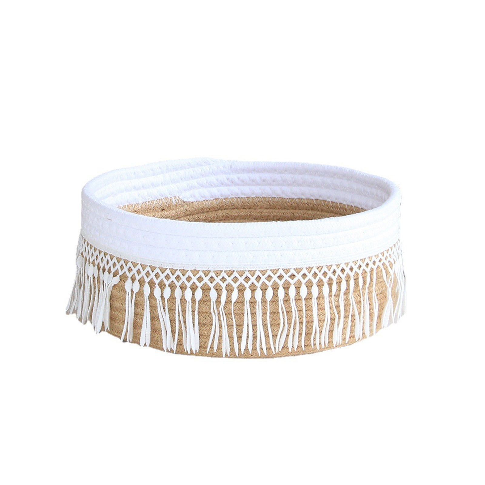 huntermoon Tassel Storage Basket, Cosmetic Remote Control, Porch ...