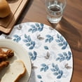 thumbnail image 3 of Blue Botanical Fall Round 15 Inch Placemats Set of 8, Pastoral Maple Leaf Autumn HeatResistant Non Slip Place Mats for Dining Table, Wipeable Braided Kitchen Table Mats for Housewarming, 3 of 9