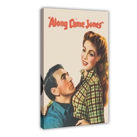Along Came Jones 90s Old Movie Poster 2 Canvas Poster Wall Art Decor Print Picture Paintings for Living Room Bedroom Decoration