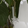 thumbnail image 4 of 2x 10 Piezas de Cristal Acrílico Transparente de Nieve Decoración de Mesa de Boda de Navidad Gloria copo de nieve de cristal colgante, 4 of 9