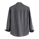 thumbnail image 3 of Camisas De Sport Para Hombre Blusa informal de manga larga con cuello levantado y bolsillo a rayas para hombre (Black, M), 3 of 4