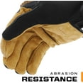 thumbnail image 2 of M-Pact Leather Gloves - Leather Impact-Resistant Work Gloves for Hand Support - Breathable Design - Shock Absorbing - Machine Washable - Brown/Black - Medium, 2 of 4
