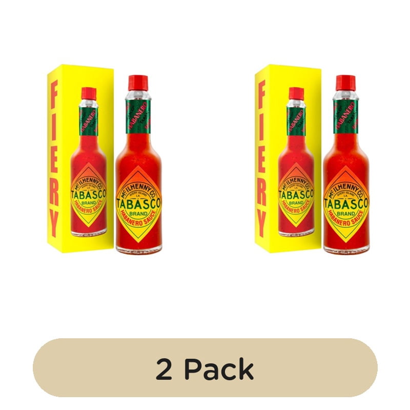 Tabasco Extra Hot Habanero Pepper Sauce 60ml, British Import (Pack of 2)