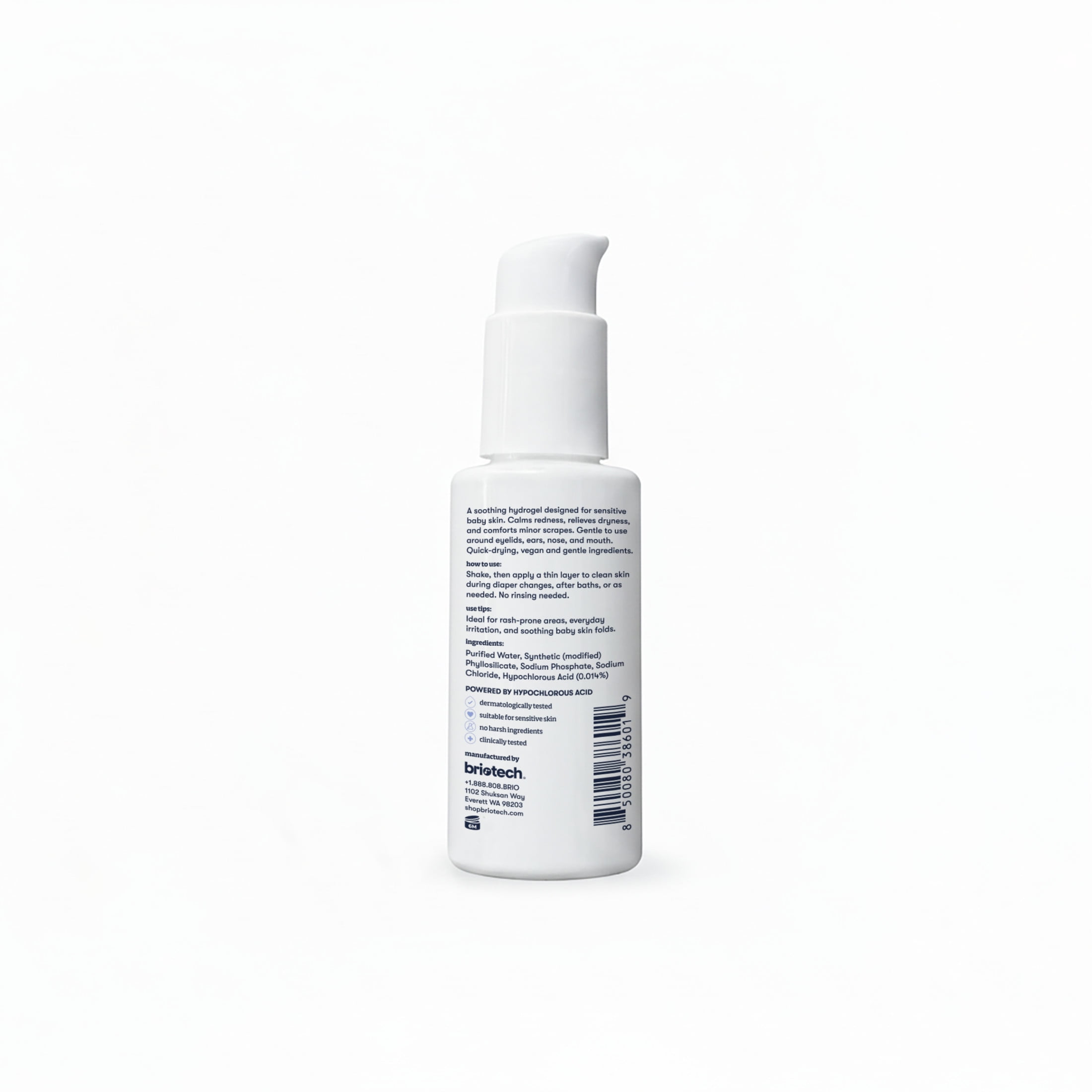 Briotech Babies & Kids Skin Serum, Hypochlorous Acid Gel, 3.4 fl oz (2 Pack)