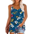 thumbnail image 2 of Plus Size Summer Tops For Women 5 Xl Extra Long Cotton Tank Tops For Women Tunic Tops For Women 2026 Plus Plus Size Cotton T Shirts For Women Loose Fit, 2 of 6