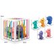 thumbnail image 1 of Juguetes de clasificación de formas de bebé, cubos sensoriales de Color, juguetes educativos con bandas elásticas, juguetes Montessori para niños pequeños, regalo de cumpleaños, 2022, 1 of 4