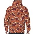 thumbnail image 3 of Bingfone American Football1 Men's Drawstring Hoodie Long Sleeve Pocket Sweatshirts-Medium, 3 of 6