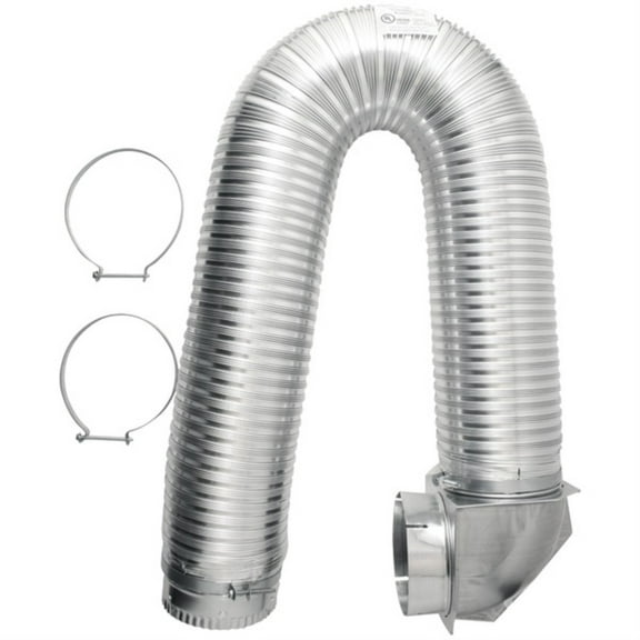 Builder's Best® 111718 4" X 8ft Ul Transition-duct Single-elbow Kit