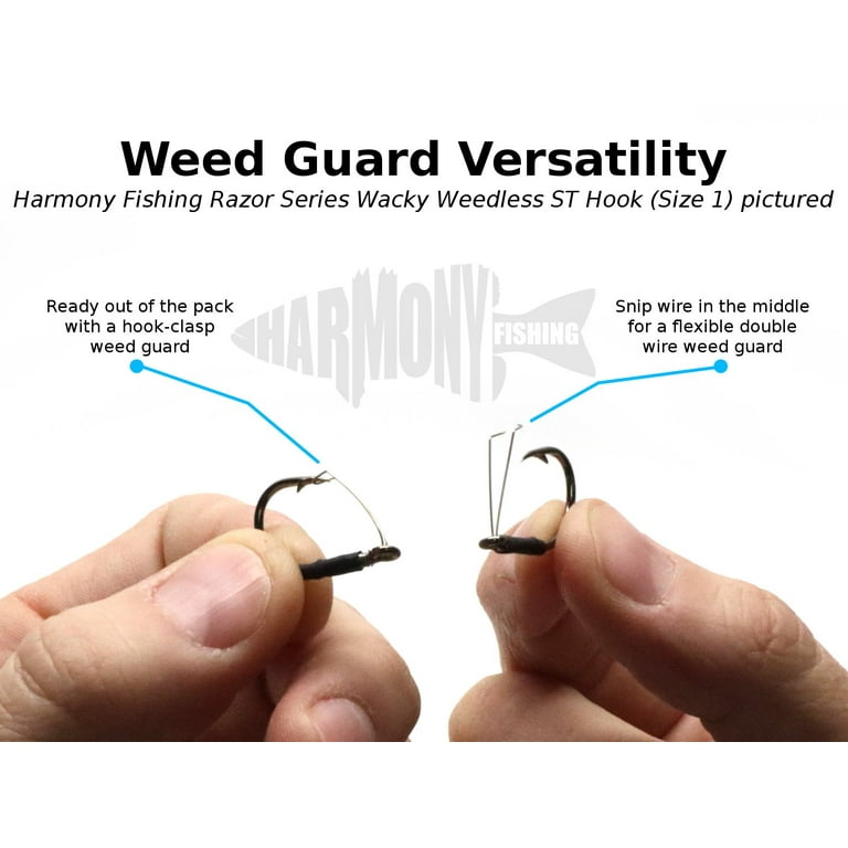 25 Hameçons Weedless 9KM Pour Wacky Rig - Circle Hook Acier Noir - Mer Et Eau Douce