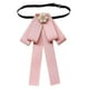 thumbnail image 4 of Corbata de lazo preanudada para mujer, elegante para eventos formales, versátil y sin arrugas. Rosa, 4 of 9