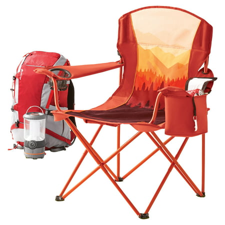 Ozark Trail Oversized Cooler Chair  Ombre Mountains