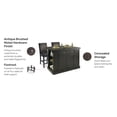 thumbnail image 4 of Nantucket Black 3 Piece Kitchen Island Set, 4 of 4
