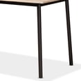 thumbnail image 5 of Baxton Studio Carmen Modern and Contemporary Oak Brown Finished Wood and Dark Brown Metal 5-Piece Dining Set, 5 of 6