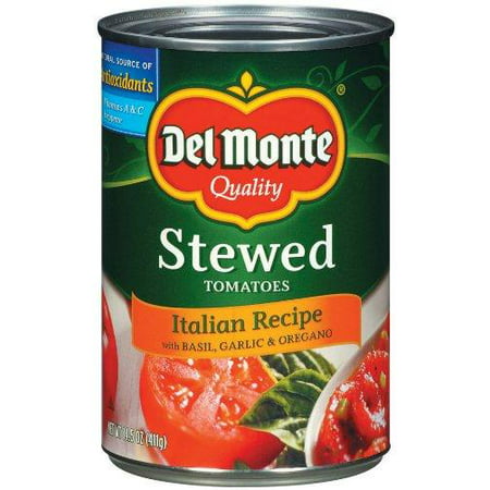Del Monte Stewed Tomatoes Italian Recipe, 14.5-Ounce (Pack of (Best Canned Stewed Tomatoes)